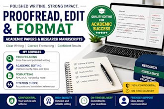 proofread, edit bachelor, master thesis, phd dissertation and research proposal