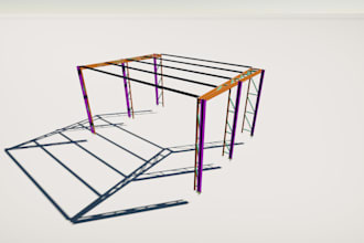 do steel structure shop drawing with autocad and tekla