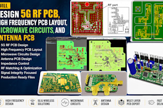 design 5g rf pcb, high frequency pcb layout, microwave circuits, and antenna pcb