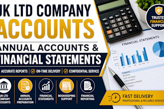 prepare UK ltd company accounts and annual financial statements