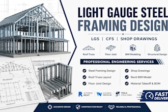 design light gauge steel framing and cold formed steel structures