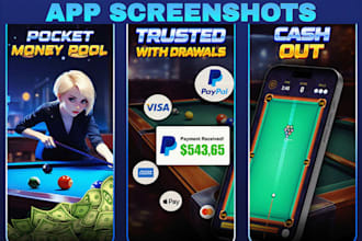 design high converting app screenshots for app store and google play store apps