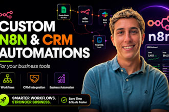 build custom n8n workflows and CRM automation