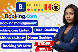 create booking com air bnb booking website listing and handle guest hotel
