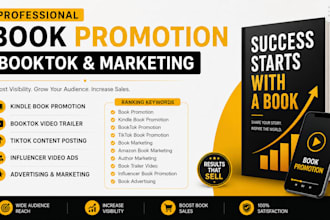 do booktok marketing, kindle book promotion, and ebook advertising
