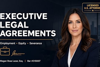 write executive business legal agreements as a US business lawyer contract law