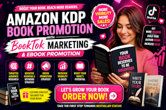 promote your amazon kpd book with booktok marketing and ebook promotion