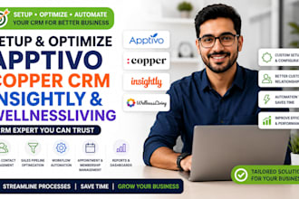 optimize apptivo copper crm insightly,crm software expert on wellnessliving