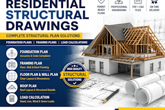 structural framing plan foundation plan residential structural drawings
