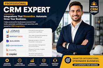 jonas construction servicetrade buildern connecteam knowify zapier integration