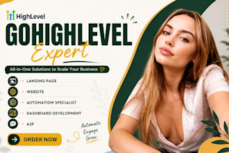 ghl website, ghl sales funnel setup gohighlevel funnel, automation and CRM setup