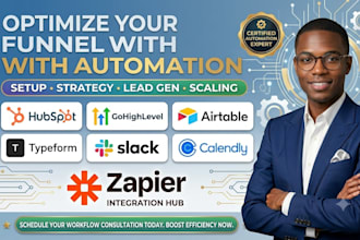 setup hubspot gohighlevel airtable typeform slack calendly zapier automation