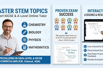 tutor igcse, as and a level sciences and math