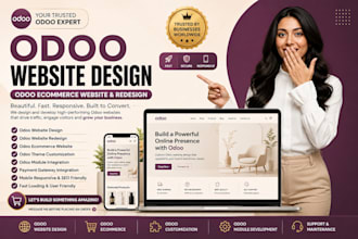 be your odoo expert odoo website design odoo ecommerce website, odoo redesign