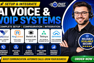 build ai voice agents with retell ai telnyx sip vicidial ringcentral IVR anveo