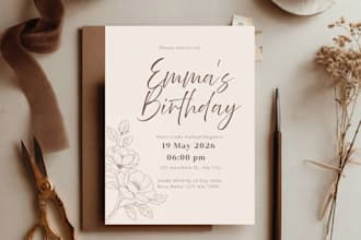 design birthday invitation, wedding invitation and any party invitations