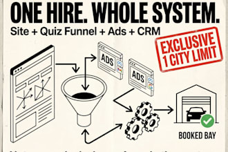 build a high ticket lead funnel and ad system for auto shops