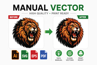 convert ai generated image to clean vector svg ai eps PDF