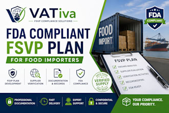 create fda compliant fsvp plan for food importers