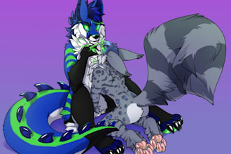 draw furry reference sheet fursona ref sheet fursona character oc