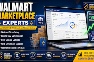 do walmart marketplace setup listing optimization and wfs SEO