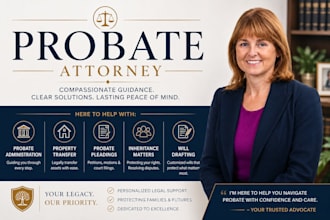 be your probate attorney for divorce, property transfer, pleadings,will drafting