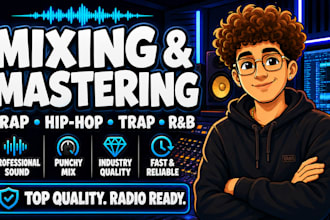 mix and master your rap, hip hop, trap or rnb song