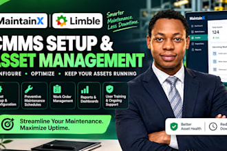 setup your maintainx, limble cmms, upkeep maintenance system