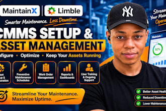 setup maintainx, limble cmms so you reduce downtime organize maintenance