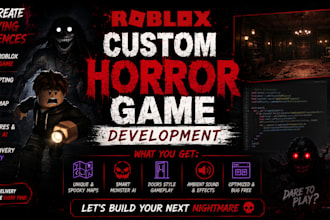 create a scary custom roblox horror game with lua scripting  spooky map design