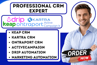 do marketing automation keap crm  ontraport activecampaign drip kartra crm