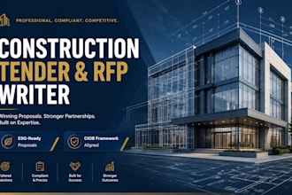 write winning construction tenders rfp responses and bid proposal