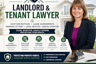 write eviction notice,lease agreement,demand letter,legal notice,rental disputes
