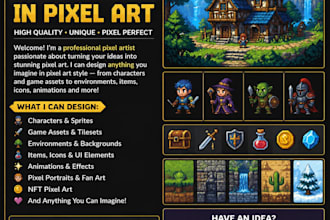 do indie, retro pixel art character design pixel animation, tileset, spritesheet