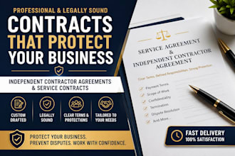 draft an independent contractor agreement and service contract
