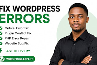 fix wordpress errors, plugin conflicts, custom apis and broken website issues