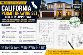 create california permit drawings for city approval