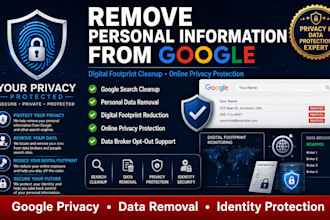 erase, remove your personal information and digital footprint data from google