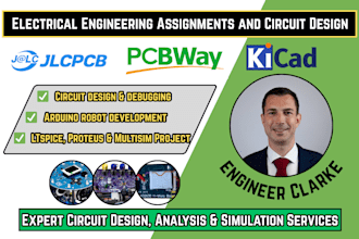 do electrical engineering and circuit design on multisim, proteus, and ltspic