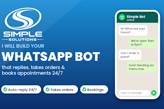 build a custom whatsapp bot to automate your business chats