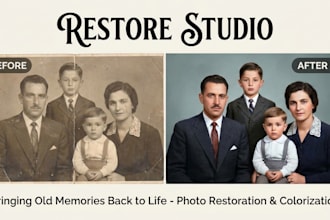 restore, repair, enhance and colorize old photos