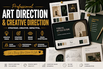 provide professional art direction and creative direction for your brand