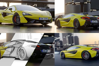3d car model fiverm car 3d vehicle design car render low poly car 3d printing