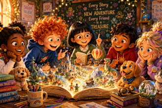 children story book illustration children story children book illustration