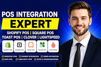 integrate shopify pos, square pos, toast pos and clover