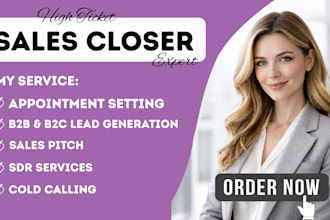 be high ticket sales closer salesperson b2b sales closer sales rep sales closer