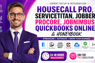 housecall pro servicetitan jobber procore jobnimbus quickbooks online honeybook