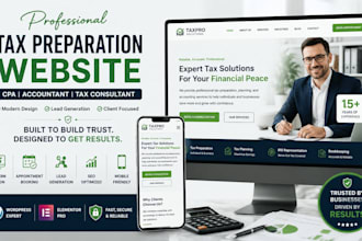build tax preparation website bookkeeping website CPA website