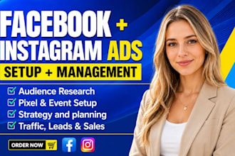 setup meta ads campaign as expert facebook ads meta ads expert