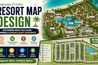 create resort wayfinding maps for hotels and tourism properties